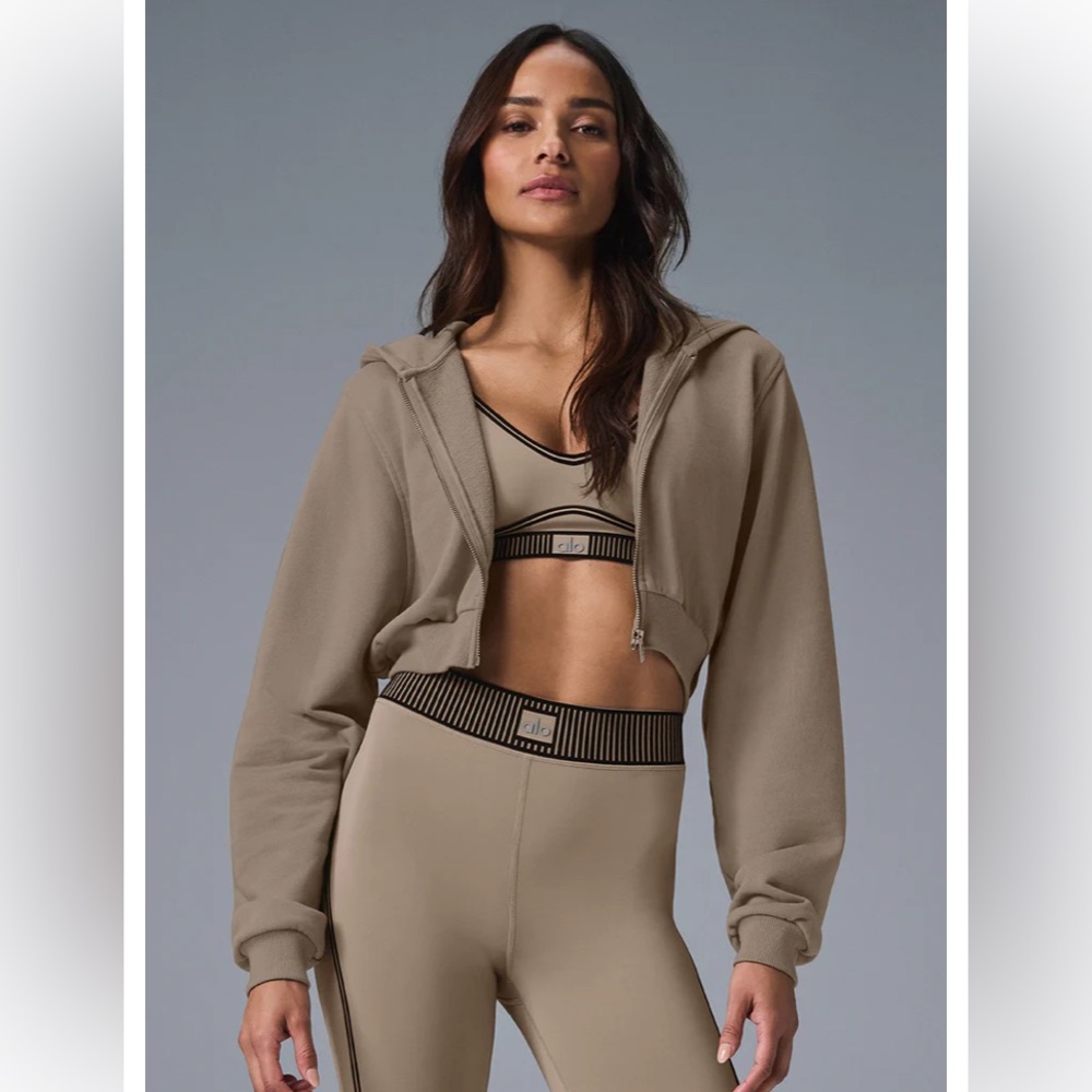 NWOT ALO Cropped Hoodie